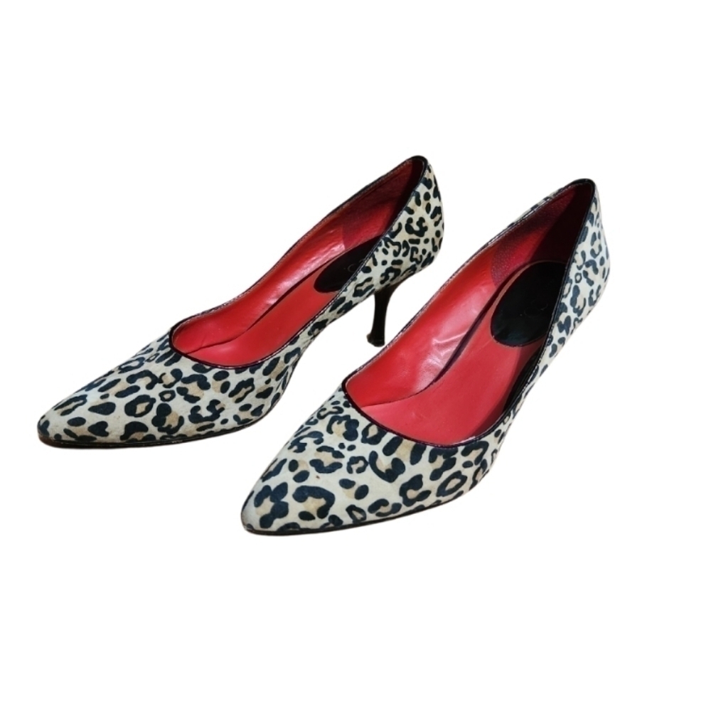 Nine & Co Women's Pointed Cheetah Heels Stiletto